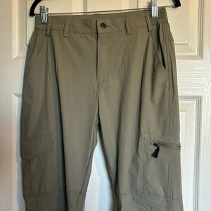 Nonwe men’s tan nylon blend cargo pants size 28